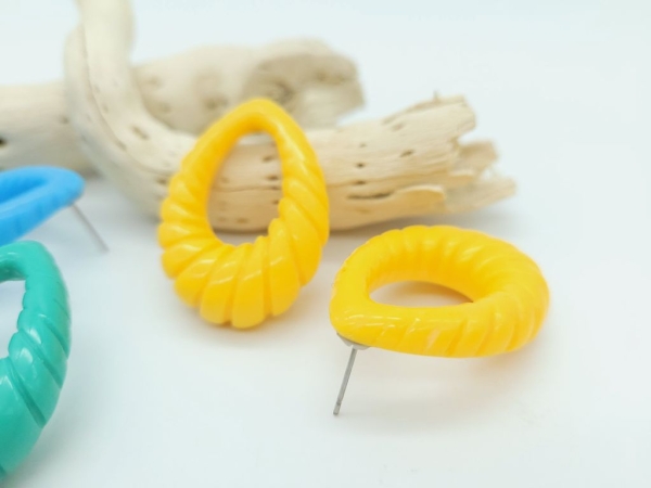 Tropfen Ohrstecker bunt